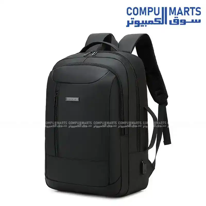 Rahala RAL808 15.6 Inch Laptop Backpack 23L Water Resistant Black