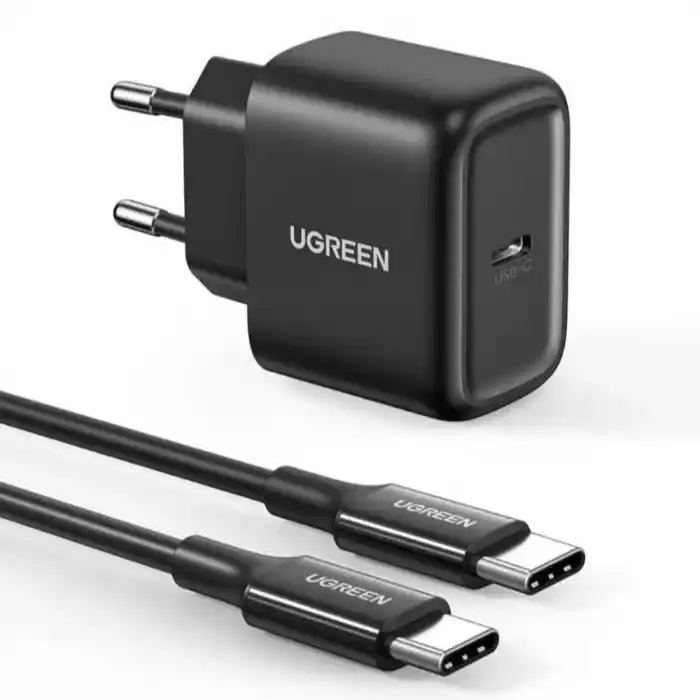 شاحن PD يو جرين 25 وات - USB-C الى USB-C - ضمان محلي