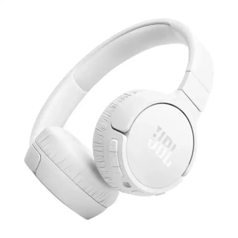 سماعه رأس لاسلكية JBL Tune 670NC فوق الأذن مع خاصية إلغاء الضوضاء - أبيض
