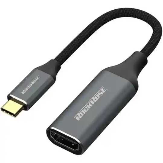 محول ROCKROSE RRHB101H INFINITY H من USB-C إلى HDMI – رمادي