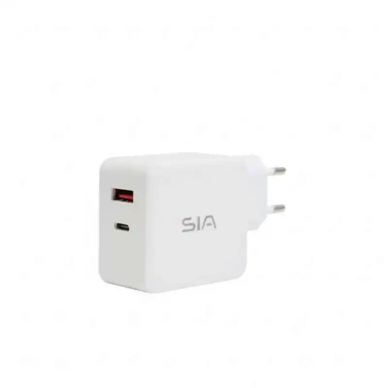 شاحن SIA PD بقوة 45 واط - منفذ تايب سي + USB-A (CH0045W)