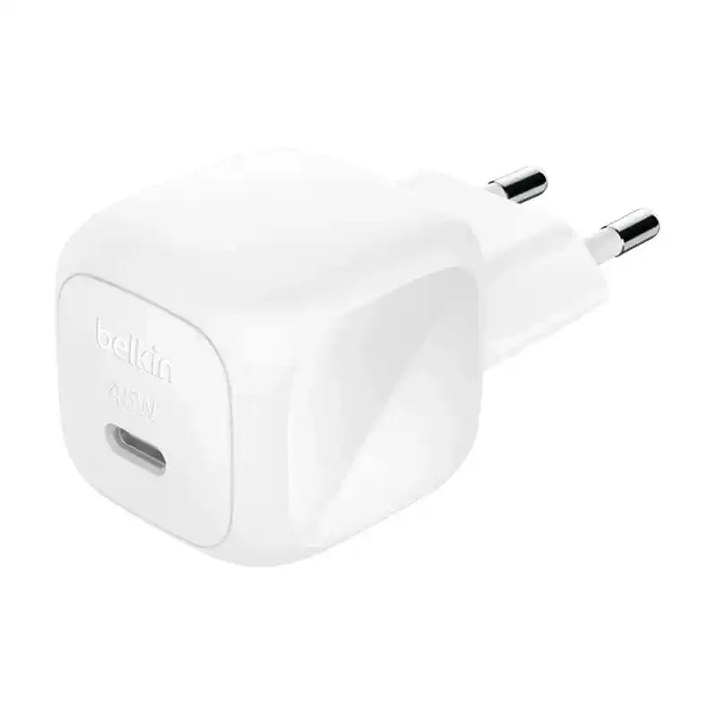 شاحن بيلكين مدمج USB-C بقوة 45 واط - أبيض
