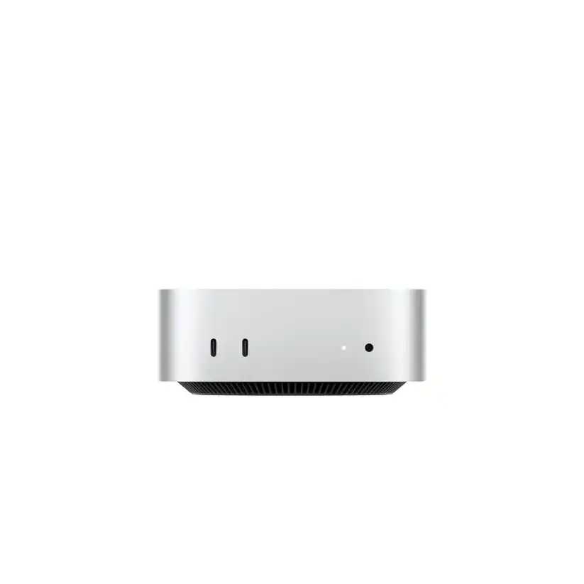 Mac mini: شريحة M6 مع معالج ثماني عشر النواة ومعالج رسميات ثماني عشر النواة، وسعة تخزين 256GB SSD - فضي