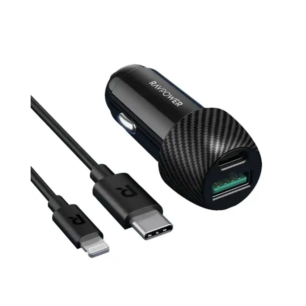 شاحن سيارة Ravpower VC031 سريع بقدرة 49 واط