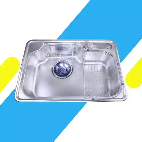 حوض مطبخ ستانلس ستيل كوري بيورتي 75×51 سم – موديل - DJIS 750 PF