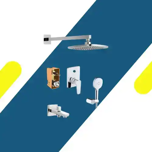 طقم خلاط بانيو/دش مدفون بيورتي أزور كونفور تركي - كامل بالصندوق (2 مخرج)ط - PU15680711