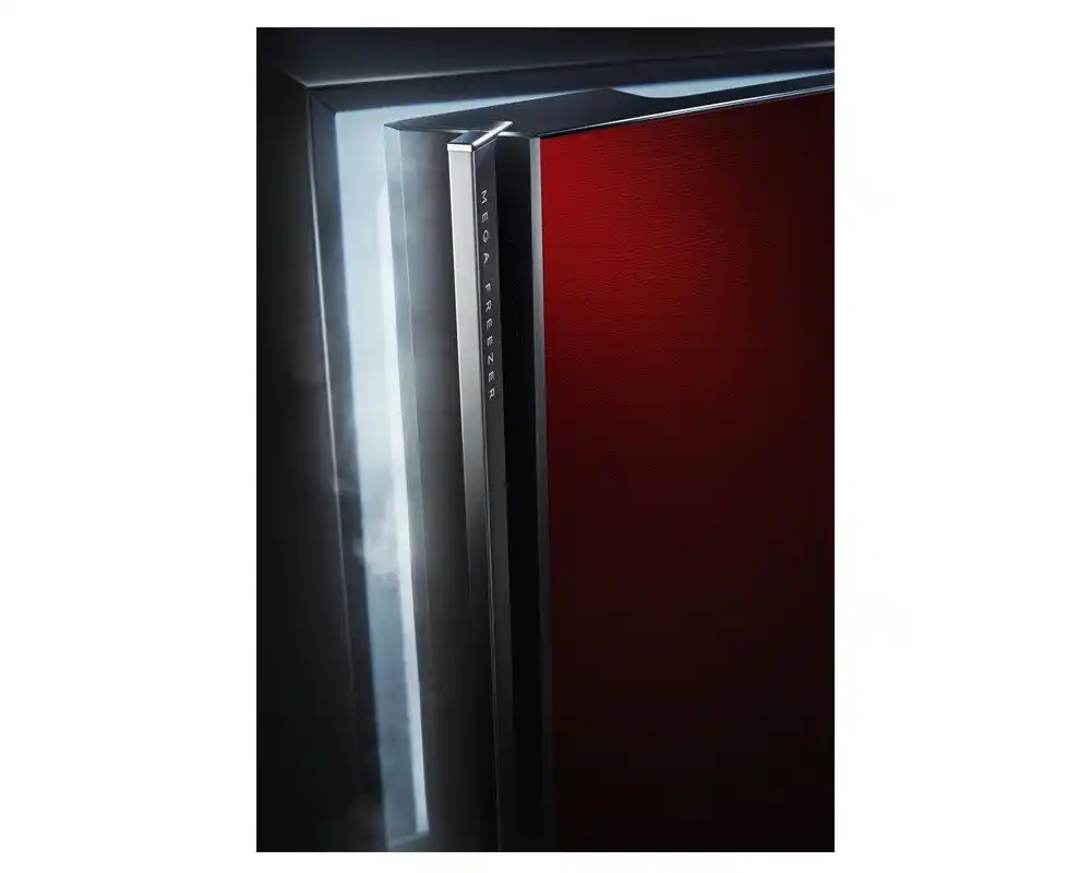 ثلاجه شارب 19قدم 538لتر احمر زجاج ديجيتال انفرتر SJGV69GRD