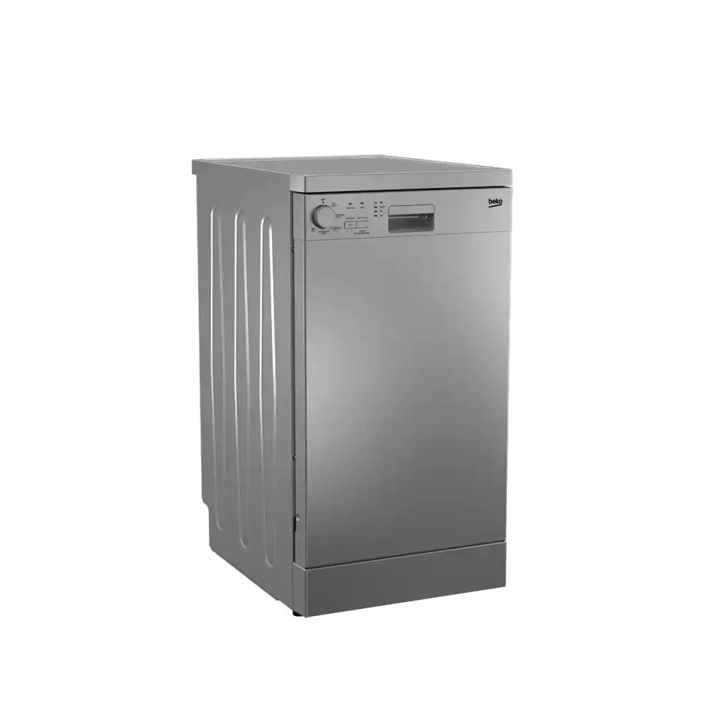 Beko Dishwasher 45 cm 5 program 10 person Silver LED Display - Half load