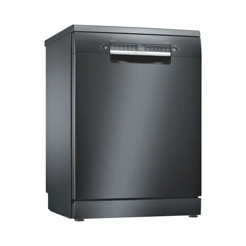 Bosch Dishwasher Series 4 free-standing dishwasher 60 cm Black inox