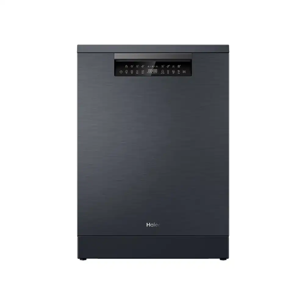 Haier Dishwasher, 8 Programs, 15 Persons, Black Stainless Steel, HDWE15-46BK6EG