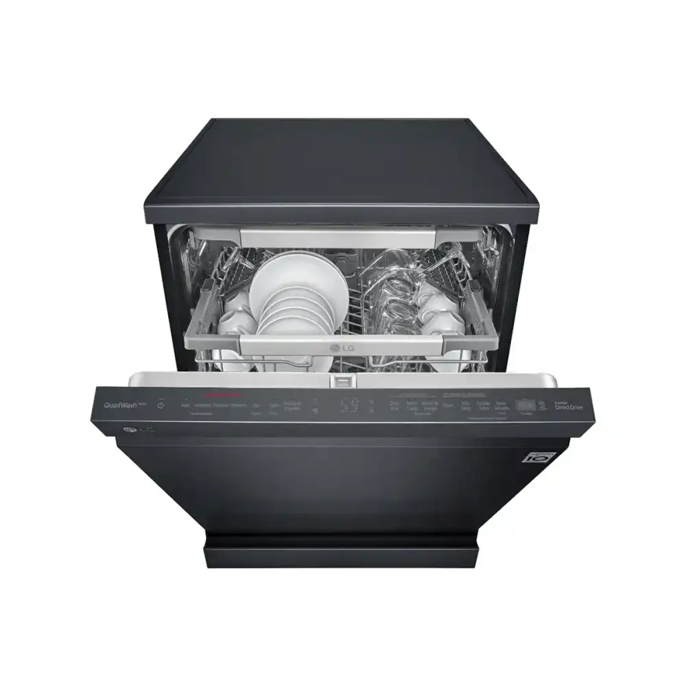 LG Quad Wash™ Steam Dishwasher, 14 Place Settings, Easy Rack™ Plus, Inverter Direct Drive, ThinQ™