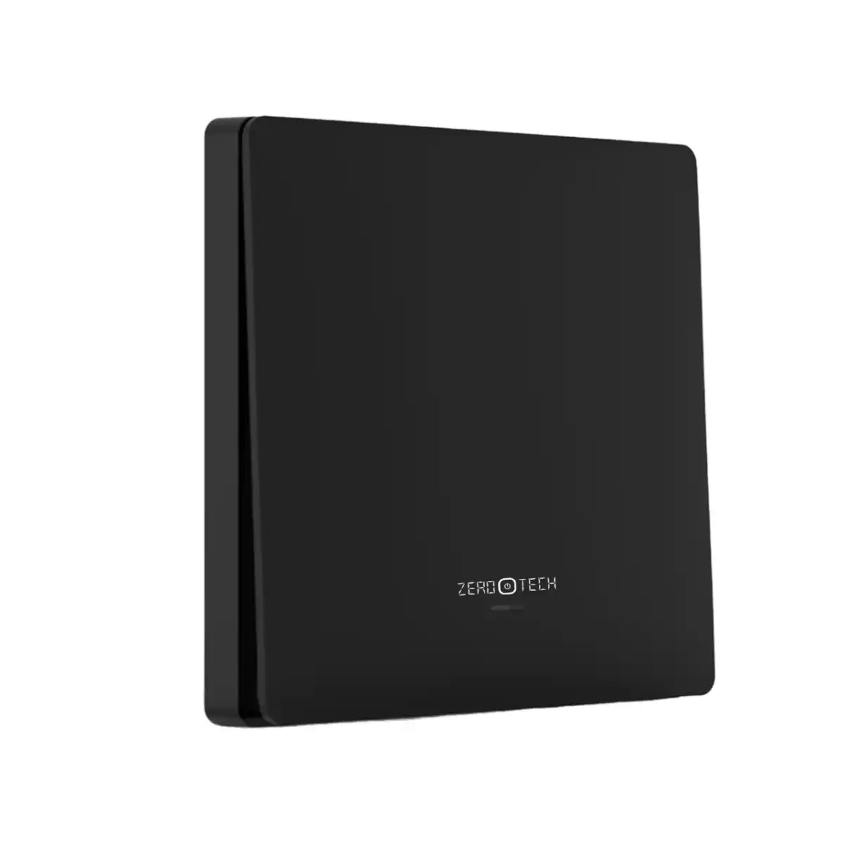 مفتاح ضغط ذكي أحادي الخط بتقنية Zigbee بلون اسود تصميم عصري (أبيض/أسود)، يجمع بين الإحساس التقليدي والتحكم الذكي في الإضاءة عبر تطبيق الموبايل او الشاشات